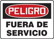 Accuform MEQT002VP OSHA Danger Safety Sign - Out Of Service (2)