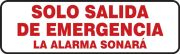 Accuform MEXT406XP 3" x 10" Safety Sign: Emergency Exit Only - Alarm Will Sound, Accu-Shield (2)