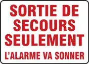 Accuform MEXT921XT Safety Sign: Emergency Exit Only - Alarm Will Sound (2)