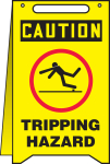 Accuform MF118 OSHA Caution Fold-Ups Safety Sign: Tripping Hazard (0)