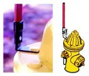 Accuform MFH836RD Fire & Emergency: Reflective Hydrant Markers (1)