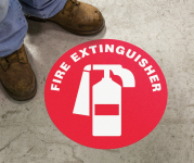 Accuform MFS1417 Slip-Gard Floor Sign: Fire Extinguisher (0)