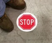 Accuform MFS2217 Slip-Gard Adhesive Floor Safety Sign: Stop (1)