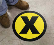 Accuform MFS374YL Slip-Gard Floor Sign: X Symbol (0)