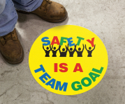 Accuform MFS746 Slip-Gard Floor Sign: Safety Is A Team Goal (0)