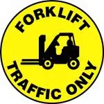 Accuform MFS773 Slip-Gard Floor Sign: Forklift Traffic Only (1)
