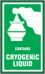 Accuform MPC207 Hazardous Material Shipping Label: Contains Cryogenic Liquid (0)