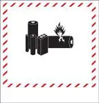 Accuform MPC228 Hazardous Materials DOT Shipping Labels Extended Tag: Lithium (Blank) (1)