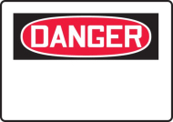 Accuform MRBH201XT 7" x 10" OSHA Danger Safety Sign Blank, Dura-Plastic (0)