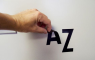 Accuform NAM225EWT 3" Magnetic Character: Individual White Letter E (0)