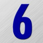 Accuform NAM225RBU 3" Magnetic Character: Individual Blue Letter R (12)