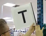 Accuform PSP001BKWTB Warehouse Aisle Marking Sign (1)