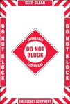 Accuform PSR112 36" x 24" Floor Marking Kit: Emergency Equipment Keep Clear Do Not Block (0)