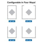 Accuform PSR113 36" x 24" Floor Marking Kit: Red Tag Holding Area Keep Clear Do Not Block (1)