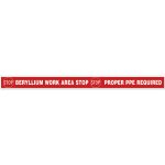 Accuform PTP218 2" x 48" Tough-Mark Heavy-Duty Printed Message Strip Keep Clear (5)