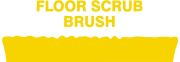 Accuform PVR323WT White Tool Shadow: Broom Heads, Deck Scrub, Stiff (1)