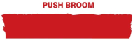 Accuform PVR324RD Red Tool Shadow: Broom Heads, Floor, Medium (0)