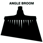Accuform PVR328BK Black Tool Shadow: Broom Heads, Upright Angle Broom (0)