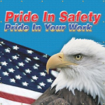 Accuform PWD124RD 6-ft x 6-ft ONE-WAY Printed Welding Screens: Pride In Safety Pride In Your Work, Red (0)