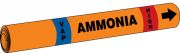Accuform RAP321C IIAR Snap Tite Ammonia Pipe Marker: (blank)/VAP/HIGH, IIAR ST OD 3/4" - 1-1/4" (1)