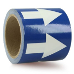 Accuform RAW459BUWT Directional Flow Arrow Tapes, 4" x 108 ft, White Arrow on Blue (0)