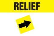 Accuform RPC768BUWTPD OD 2-1/2" - 6" Duct Marker: Relief, White Letters on Blue (1)