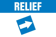 Accuform RPC768BUWTPD OD 2-1/2" - 6" Duct Marker: Relief, White Letters on Blue (0)