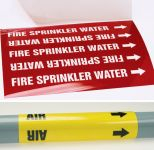 Accuform RPK311SSH Self Stick - 8" to 10" OD ASME (ANSI) Pipe Marker: Feed (1)