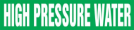 Accuform RPK417SSH Self Stick - 8" to 10" OD ASME (ANSI) Pipe Marker: High Pressure Water (0)