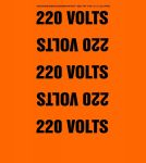 Accuform RPT814PC Conduit Voltage Marker: 220 Volts, OD 2-1/4" - 3" (1)