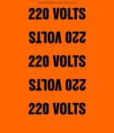 Accuform RPT814PC Conduit Voltage Marker: 220 Volts, OD 2-1/4" - 3" (2)