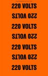Accuform RPT814PC Conduit Voltage Marker: 220 Volts, OD 2-1/4" - 3" (3)
