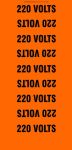 Accuform RPT814PC Conduit Voltage Marker: 220 Volts, OD 2-1/4" - 3" (4)