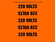 Accuform RPT814PC Conduit Voltage Marker: 220 Volts, OD 2-1/4" - 3" (0)