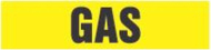 Accuform RTA137SM Roll Tape Pipe Marker: Gas, Roll Size 1" x 54-ft (0)