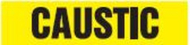 Accuform RTA206SM Roll Tape Pipe Marker: Caustic, Roll Size 1" x 54-ft (0)