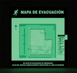 Accuform SHDTA204 Emergency Evacuation Signs Map Holders: In Case Of Emergency, Insert Size: 11"H x 17"W, Glow, Spanish (0)