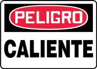 Accuform SHMCPG020XL 10" x 14" OSHA Danger Safety Sign: Hot, Aluma-Lite, Spanish (0)