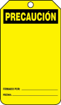 Accuform SHMDT612PTP OSHA Caution Safety Tag: Blank (0)