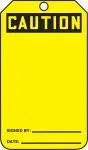 Accuform SHMDT623LPM OSHA Caution Safety Tag: Blank (1)