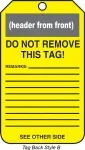 Accuform SHMDT623LPM OSHA Caution Safety Tag: Blank (3)