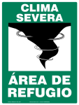 Accuform SHMFEX524VS 14" x 10" Severe Weather Safety Sign: Severe Weather - Shelter Area- Emergency Shelter Signs (0)