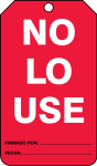 Accuform SHMGT219PTP Equipment Status Safety Tag: Do Not Use (0)