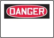 Accuform SHMRBH205XV 10" x 14" OSHA Danger Safety Sign Blank (1)