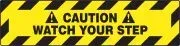 Accuform SHPSR266 6" x 24" Slip-Gard Border Floor Sign: Caution Watch Your Step (1)