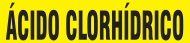 Accuform SHRPK451STA Spanish Pipe Marker: acido Clorhídrico (0)