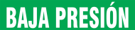 Accuform SHRPK482SSB Spanish Pipe Marker: Baja Presion (0)