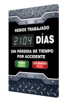 Accuform SHSCK104 28" x 20" Digi-Day Electronic Safety Scoreboards: We Have Worked __ Days Without A Lost Time Accident (0)
