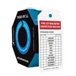 Accuform SHTAR732 Safety Tags By-The-Roll: Fire Extinguisher Inspection Record (1)