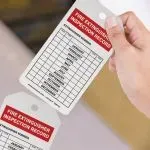 Accuform SHTAR732 Safety Tags By-The-Roll: Fire Extinguisher Inspection Record (4)